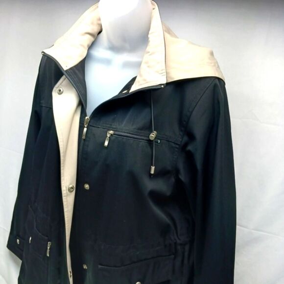 Liz Claireborne Water Resistant Mid Weight Softshell Hooded Jacket Women Medium - Picture 2 of 16